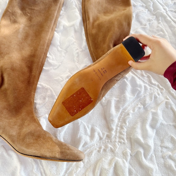 VINCE Kitten Heel Suede Boot Size 7 New - Picture 7 of 8